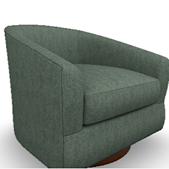Ennely Swivel Barrel Chair - BHF
