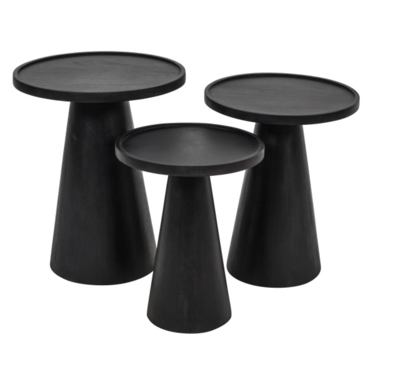 Knox Nesting Table Set - Black - JFN