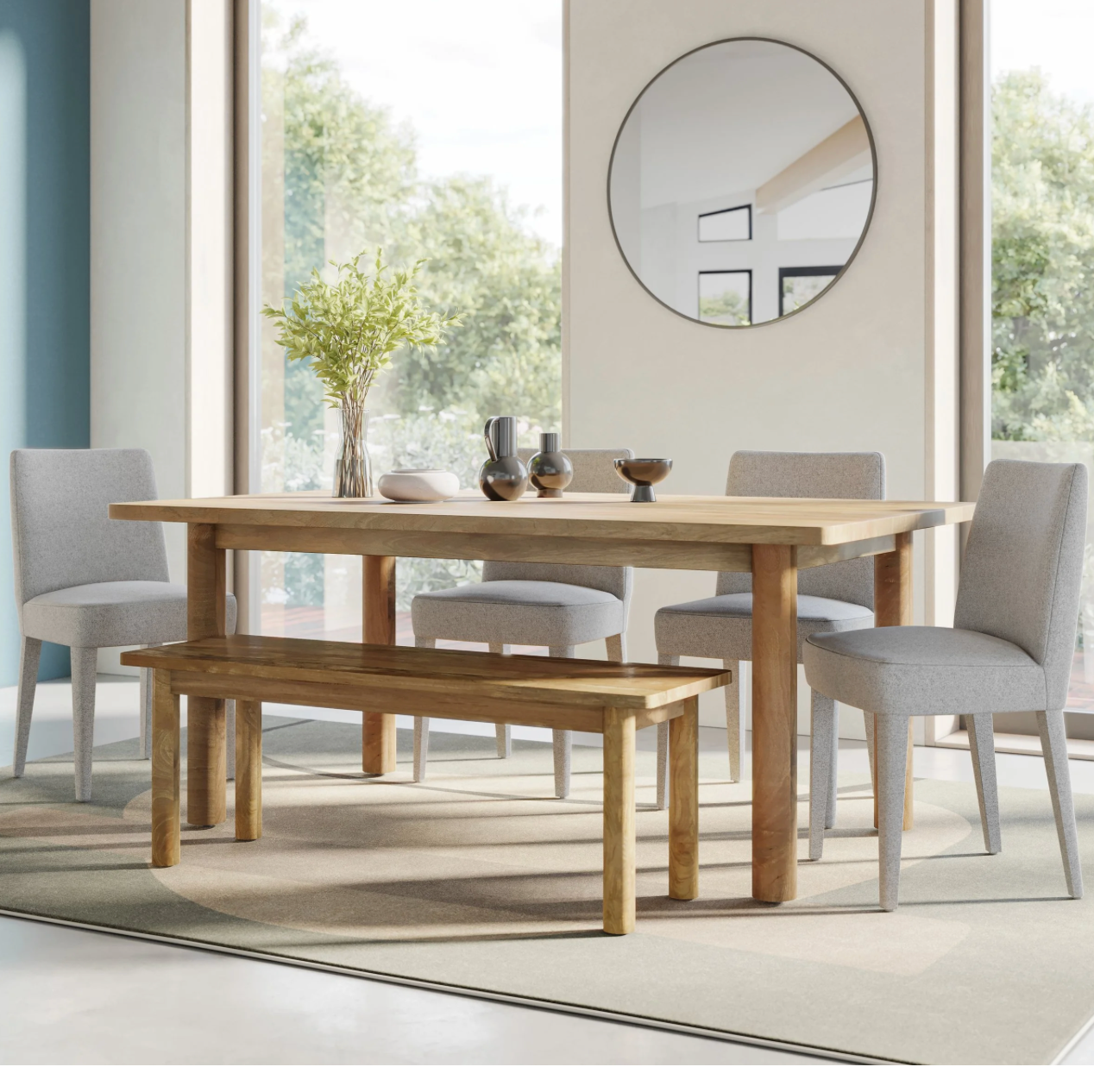 Bodhi Dining Table  70 '' - Natural- JFN