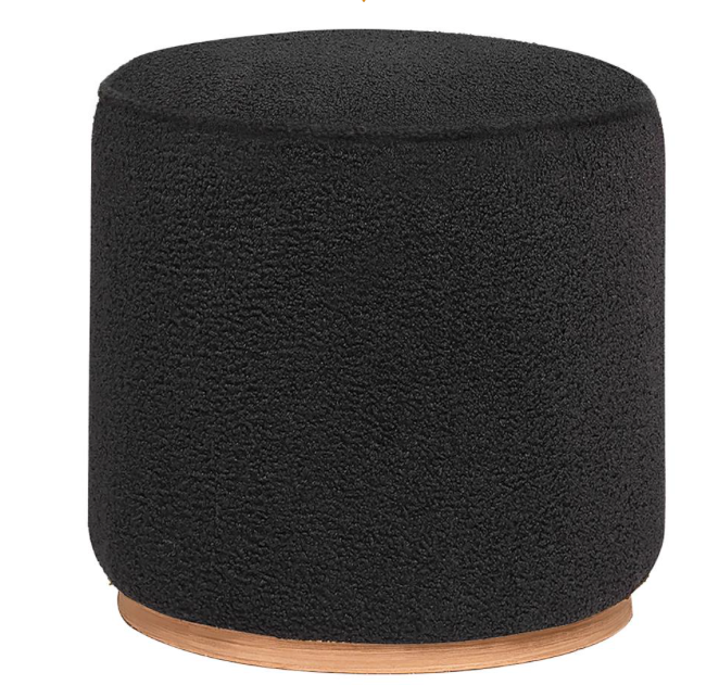 Zena Ottoman - Black - CFC