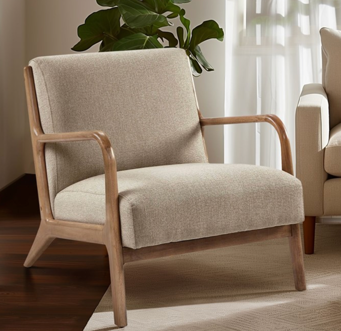Novack Accent Chair - Taupe - OLX