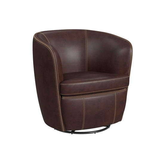 Vito Swivel Chair - Pebble Brown - ELMT